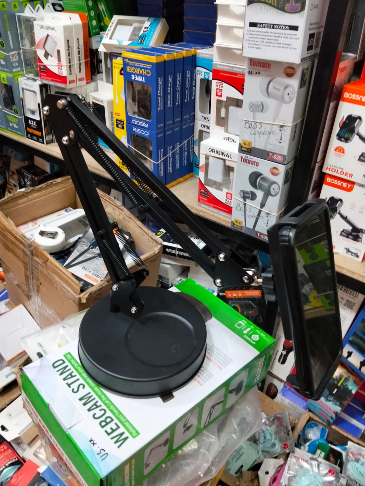 soporte de celular  flexible  con base Cod:1332 driver:01
