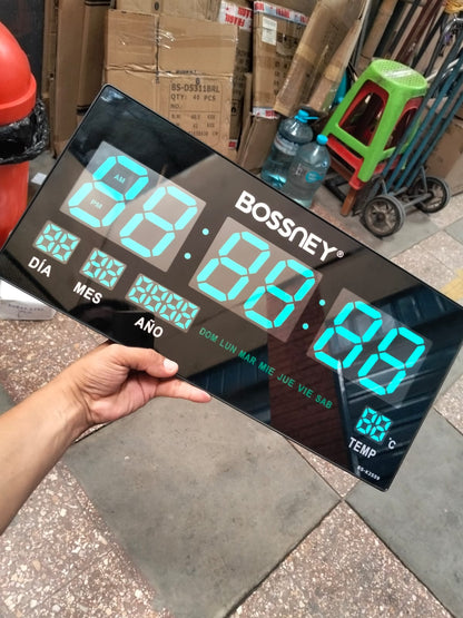 Reloj digital 44 cm  x 21 cm  pared Cod:1369 driver:03