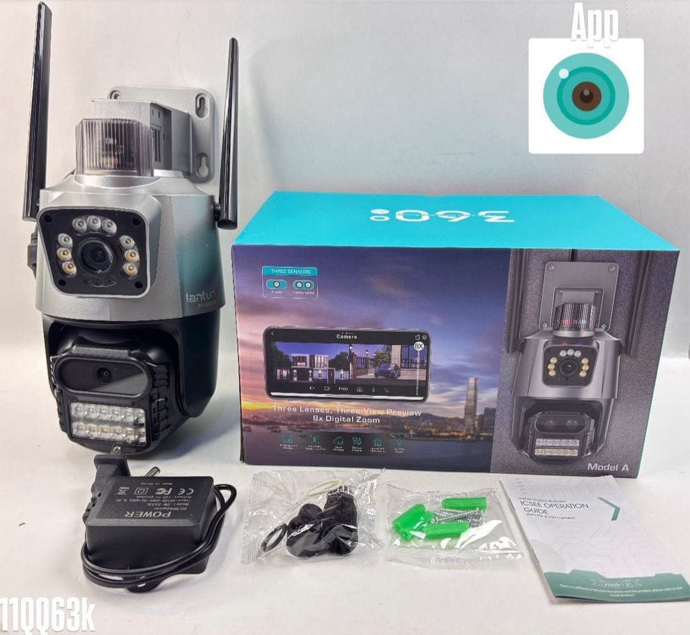 Camara de  seguridad  doble lente 3K Cod:3312 Driver :05
