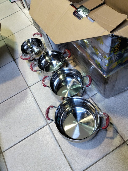 Ollas de acero inoxidable Cod:3013 driver:02