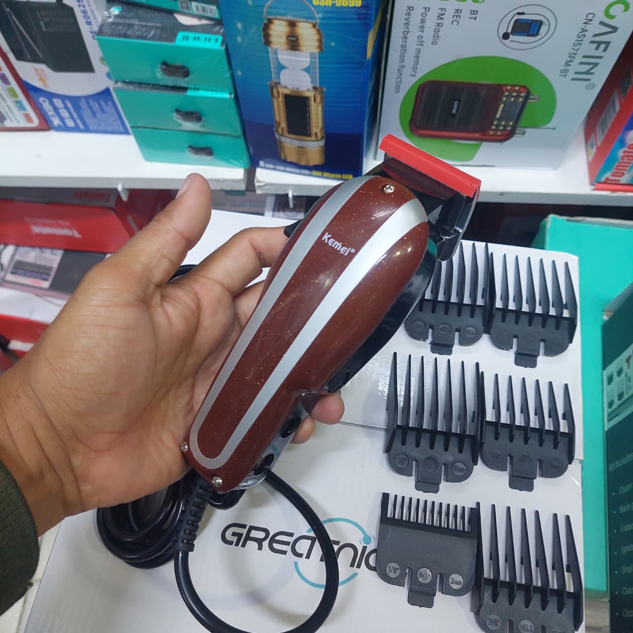 Maquina de cortar cabello electrica Kemei  Cod:3355 Driver :02