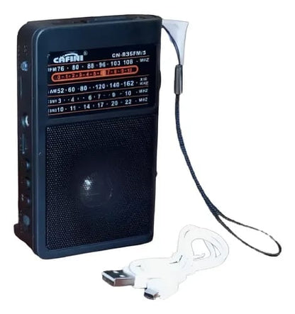 radio Fm /Am recargable con bluetooth Cod:1392 driver :03