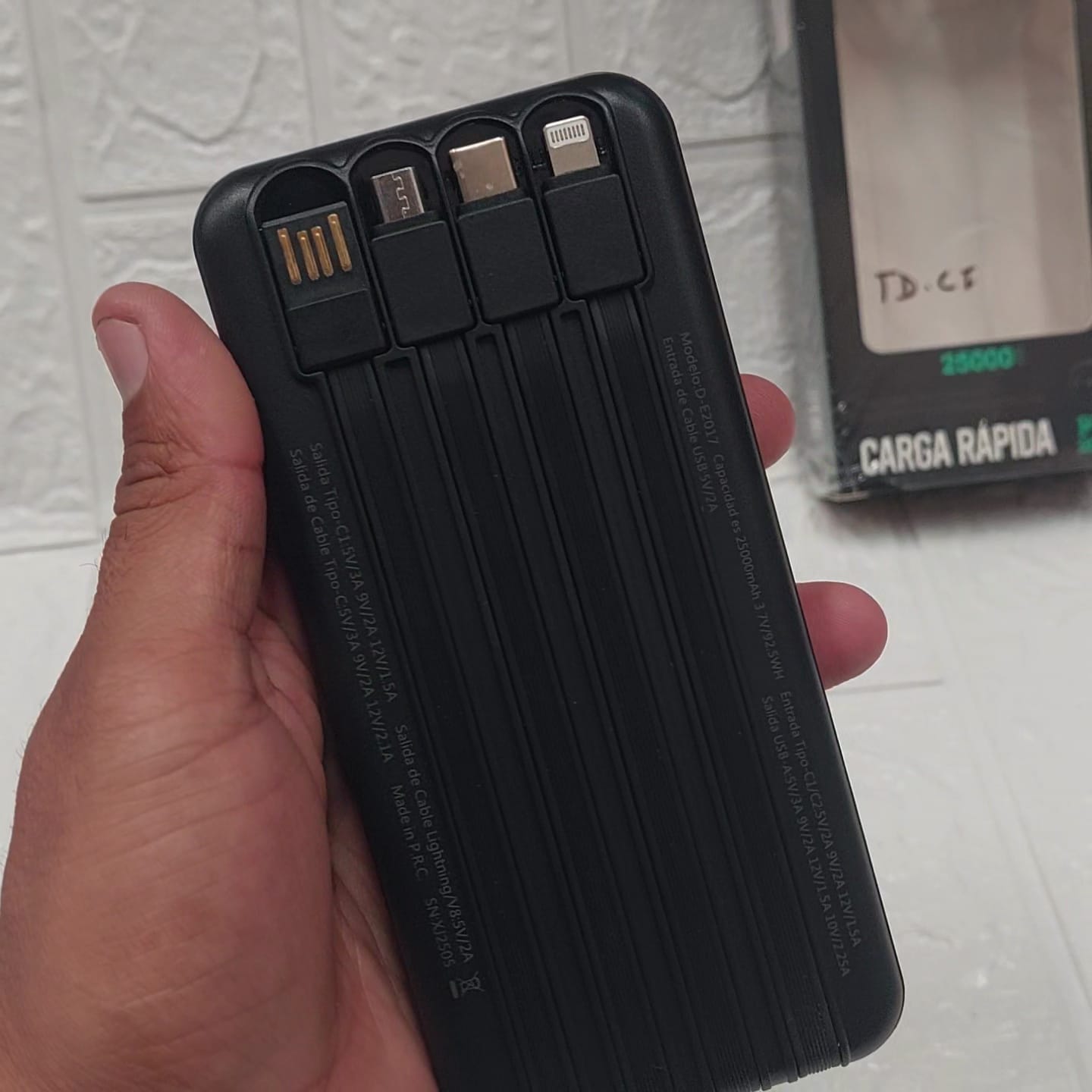 Bateria portatil 25000mah Cod:3399 Driver:02,01