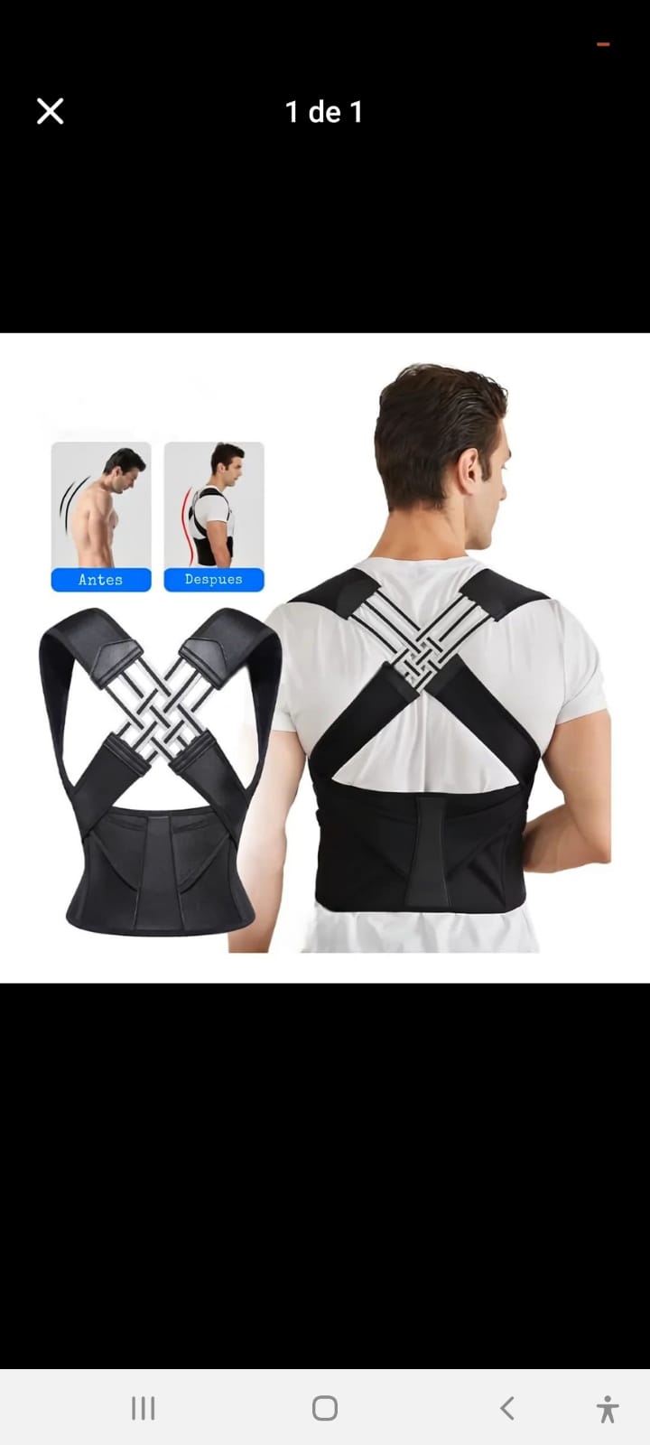 Corrector de postura para espalda COD:3142 COD:01
