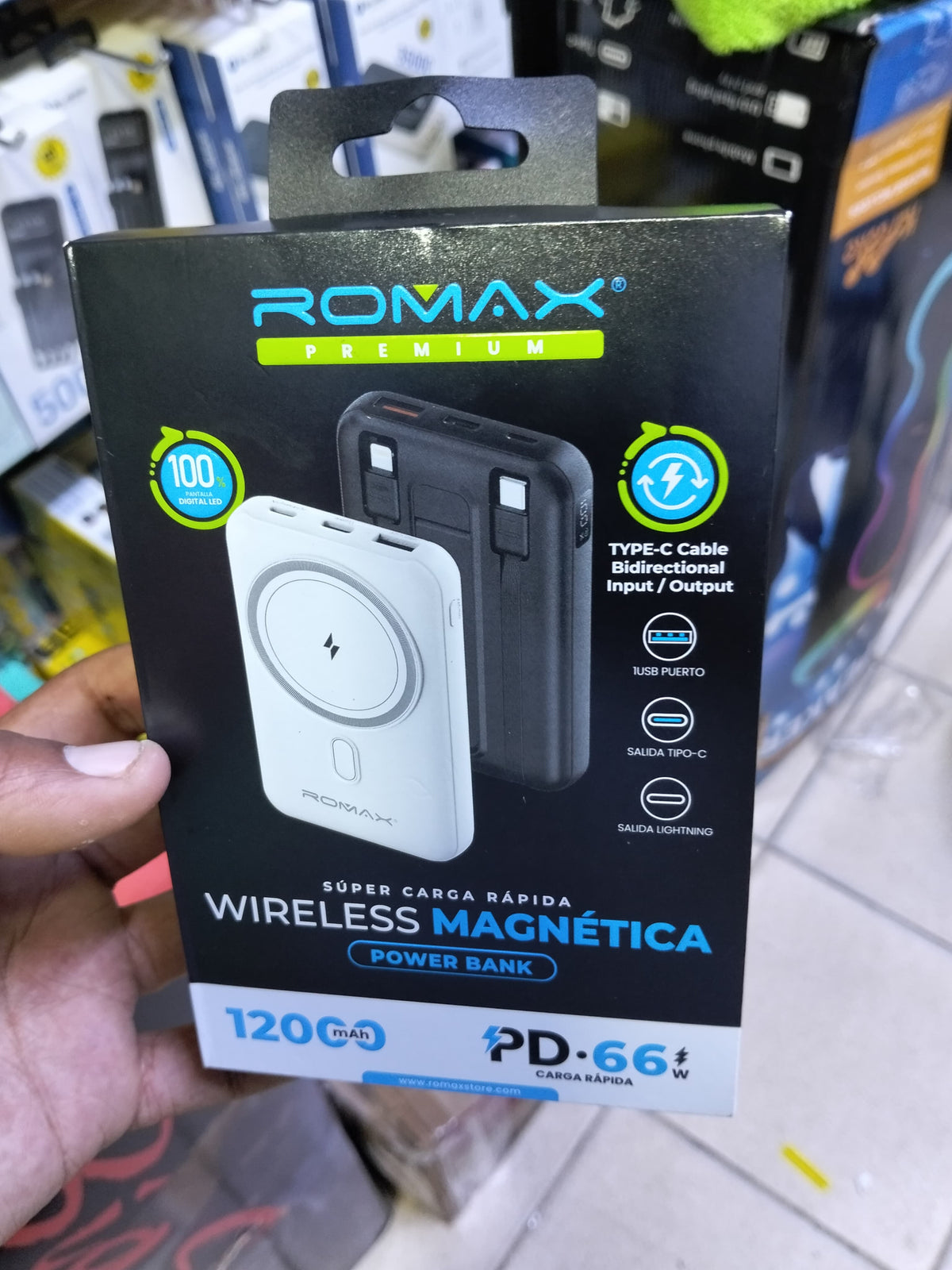 bateria portatil 12000mah para iphone Cod:3047 driver:02