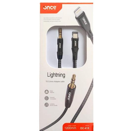 cable  de audio  a ligthing Jack  3.5mm Cod:1329 driver:01