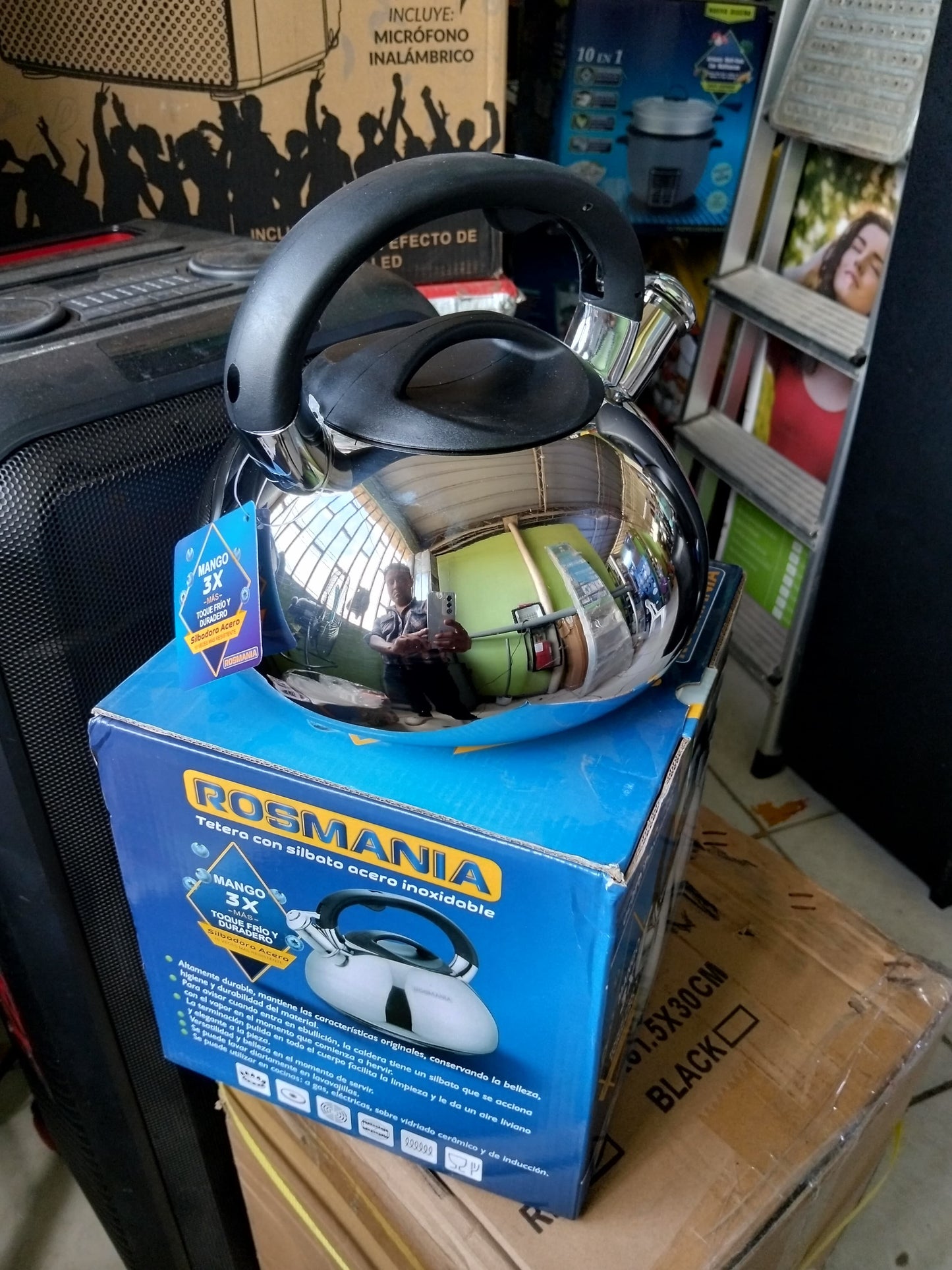 Tetera con Silbato acero inoxidable Cod:1312 driver:02