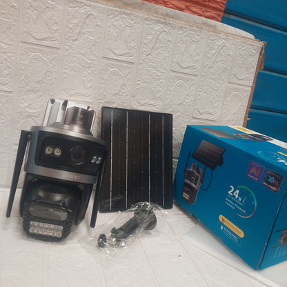 Camara de Seguridad WiFi con Panel Solar Doble Lente Cod:1144 driver:01