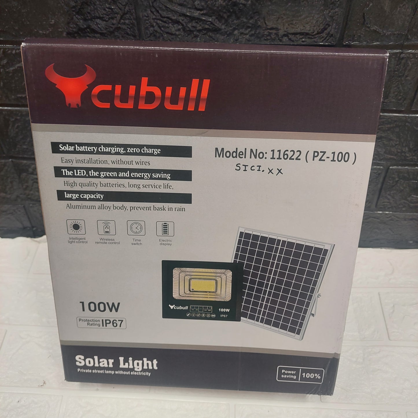 Reflector 100W led con panel solar Cod:4455 Driver:01