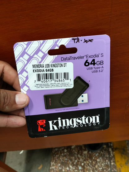 Memoria USB 64GB Kinstong  Cod:1437 driver :01