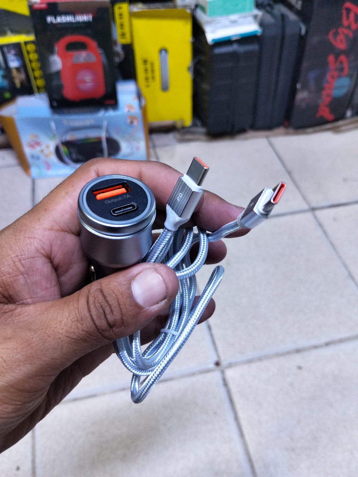 cigarrera cargador 75w para carro Cod:1329 driver :02