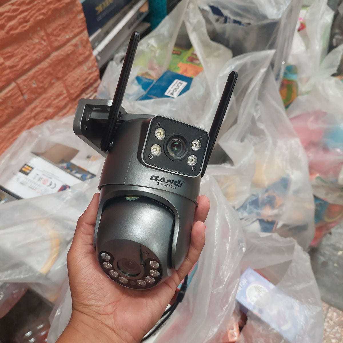 Camara de seguridad doble lente 4K Cod:1451 driver:03