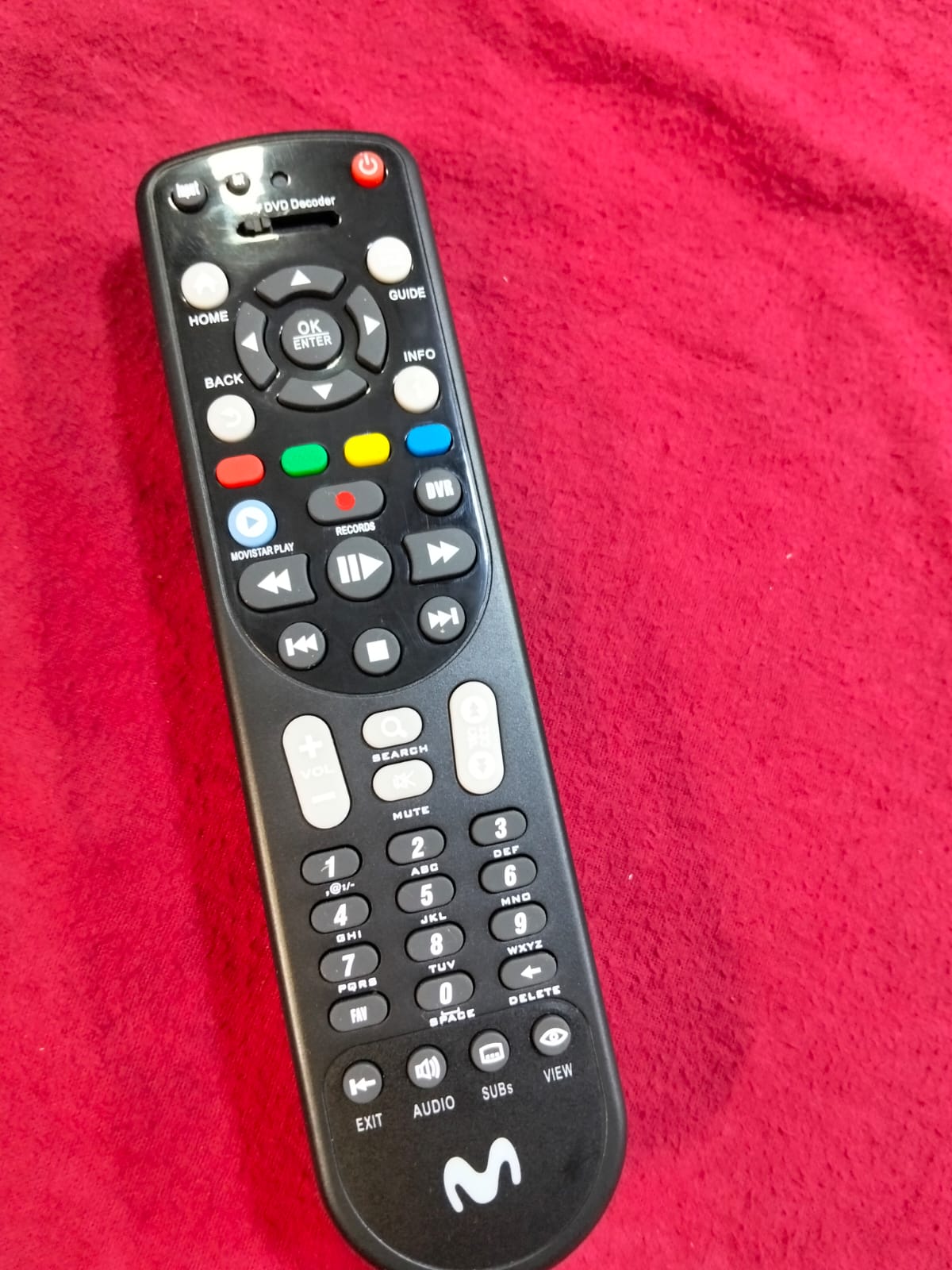 control remoto deco movistar  cod:1417 driver :03