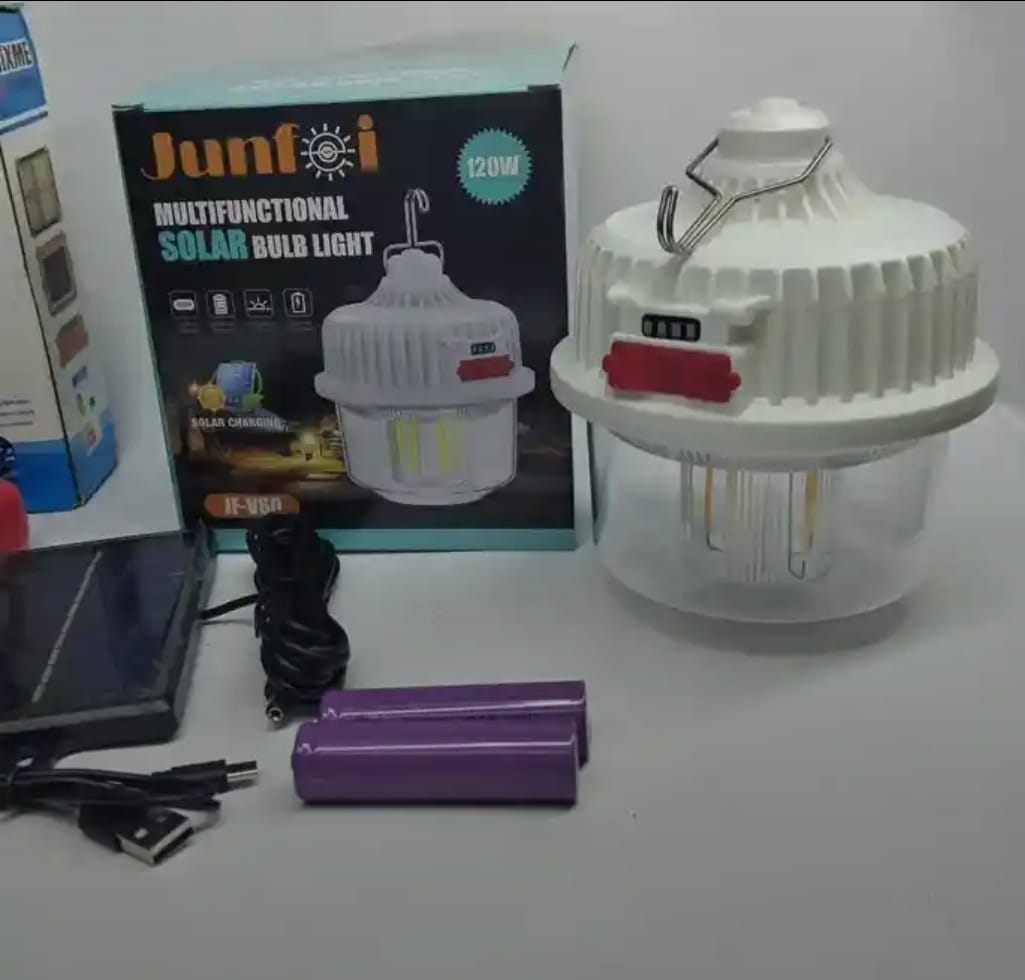 Foco recargable 120W con panel  solar Cod:5036 Driver :01;02