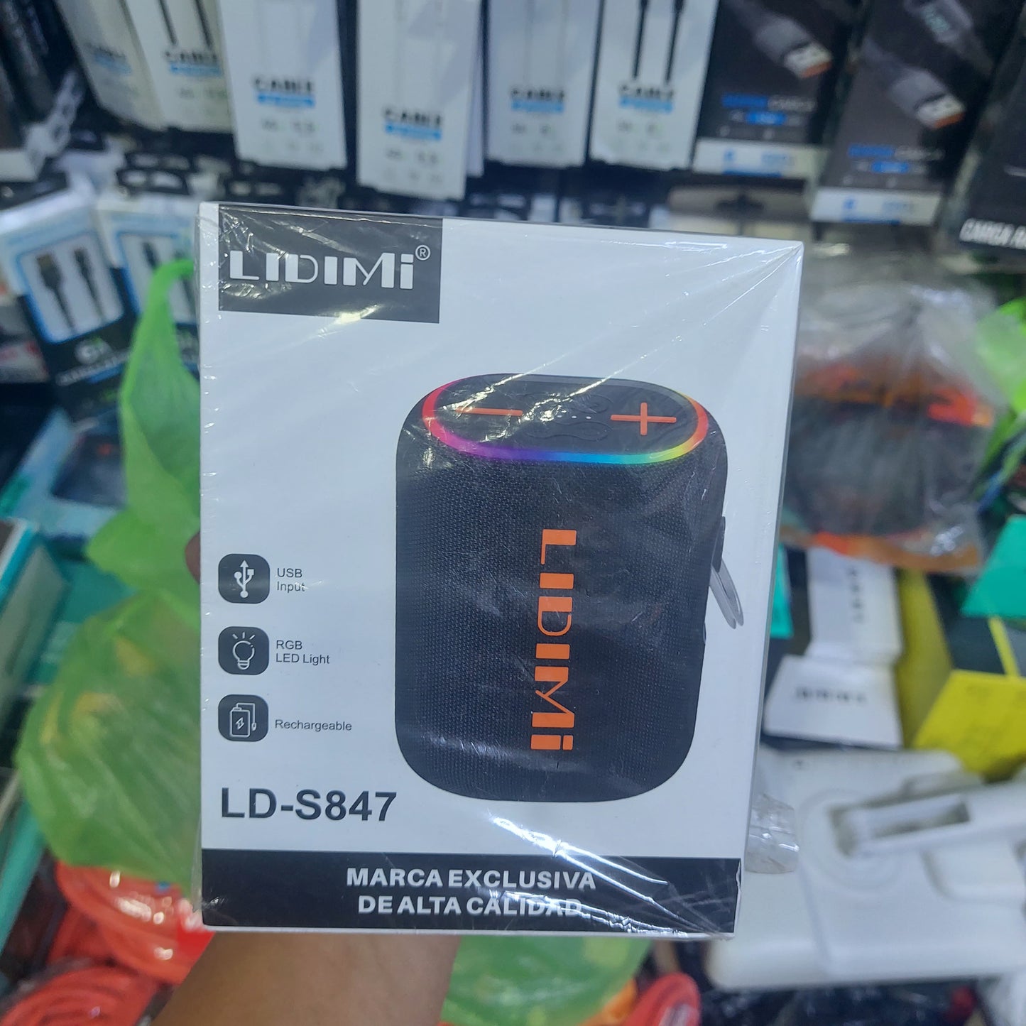 Parlante Bluetooth lidimi con bateria portatil Cod:6082 driver:02