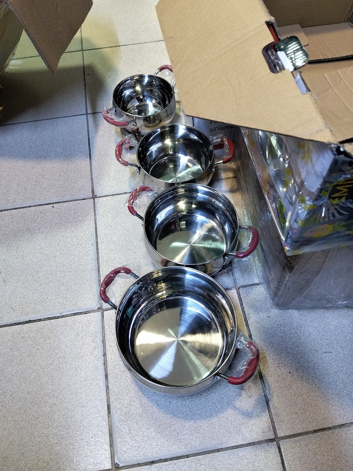 Ollas de acero inoxidable Cod:3013 driver:02