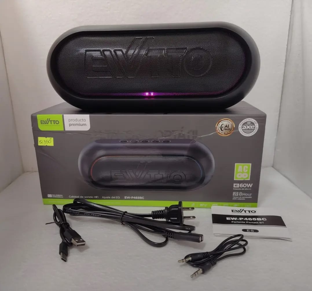 Parlante Bluetooth  Ewtto 60w Cod:3316 Driver :03