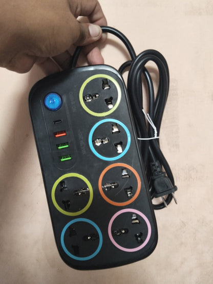 extension electrica 6 tomas con entradas usb Cod:3028 driver:03