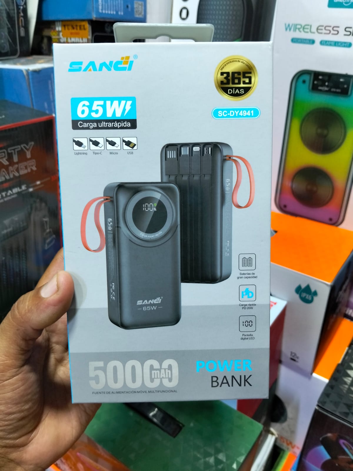 Bateria portatil 50000mah SANCI COD:1428 driver:02