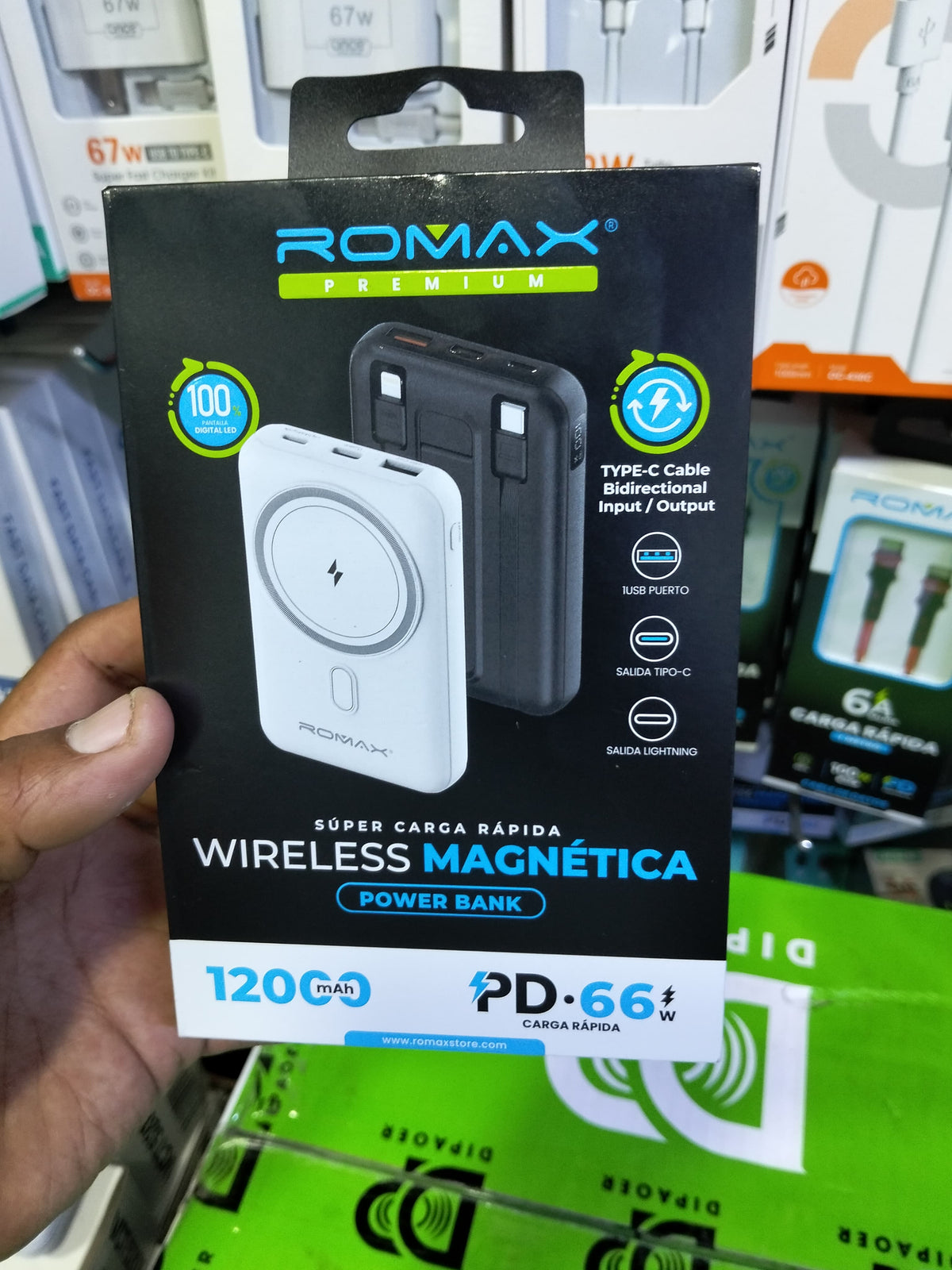 bateria portatil 12000mah para iphone Cod:3047 driver:02