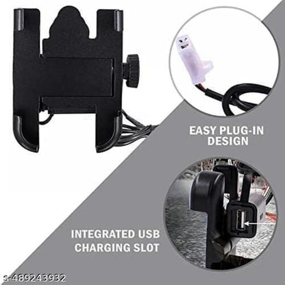 soporte de celular con cargador para moto Cod:3201 Driver:01;02;03
