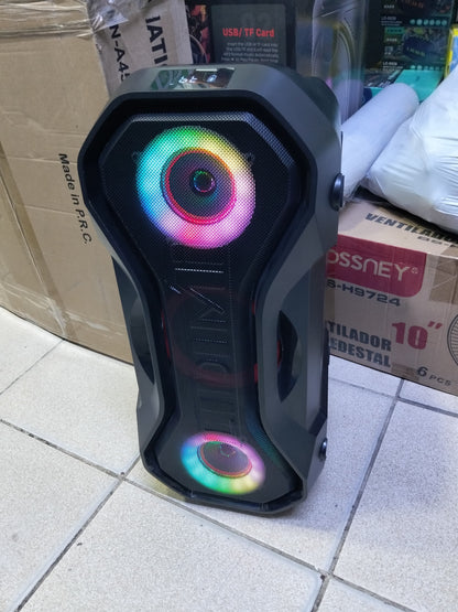 parlante Bluetooth 160W con microfono 53 cm x 25 cm Cod:3039 driver:02