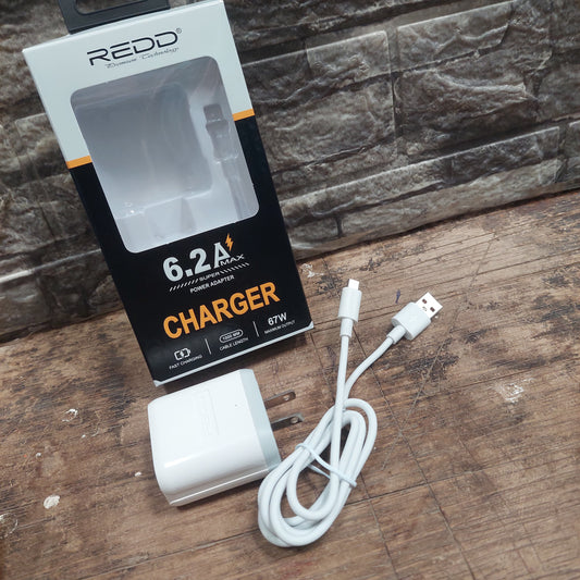 Cargador carga rapida Micro V8 6.2A 67W Cod:3178 COD: 01