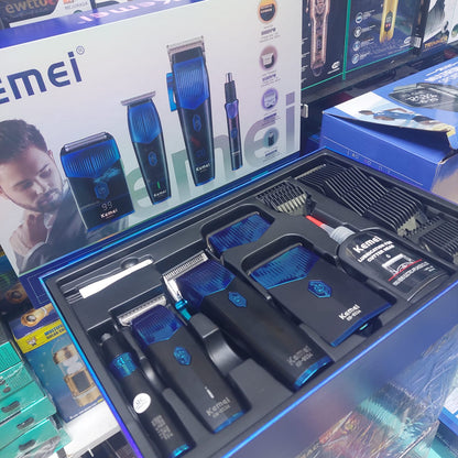 Maquina Cortar Pelo 4  en 1 
Kit Combo Barbero Kemei Cod:3340 Driver :02