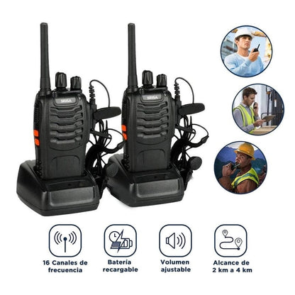 WALKIE TALKIE RADIO TRANSMISOR RECEPTOR cod:1457 driver:01