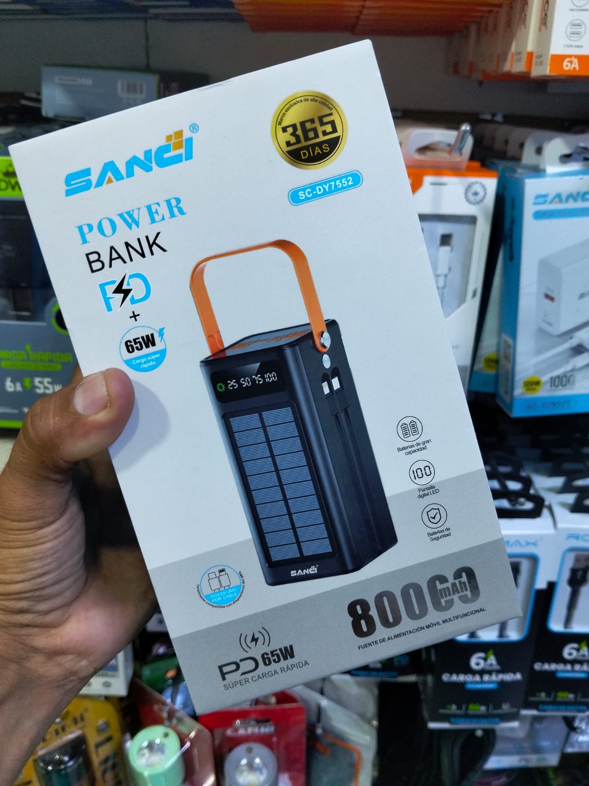 bateria portatil 80000mah solar Cod:1379 driver:02