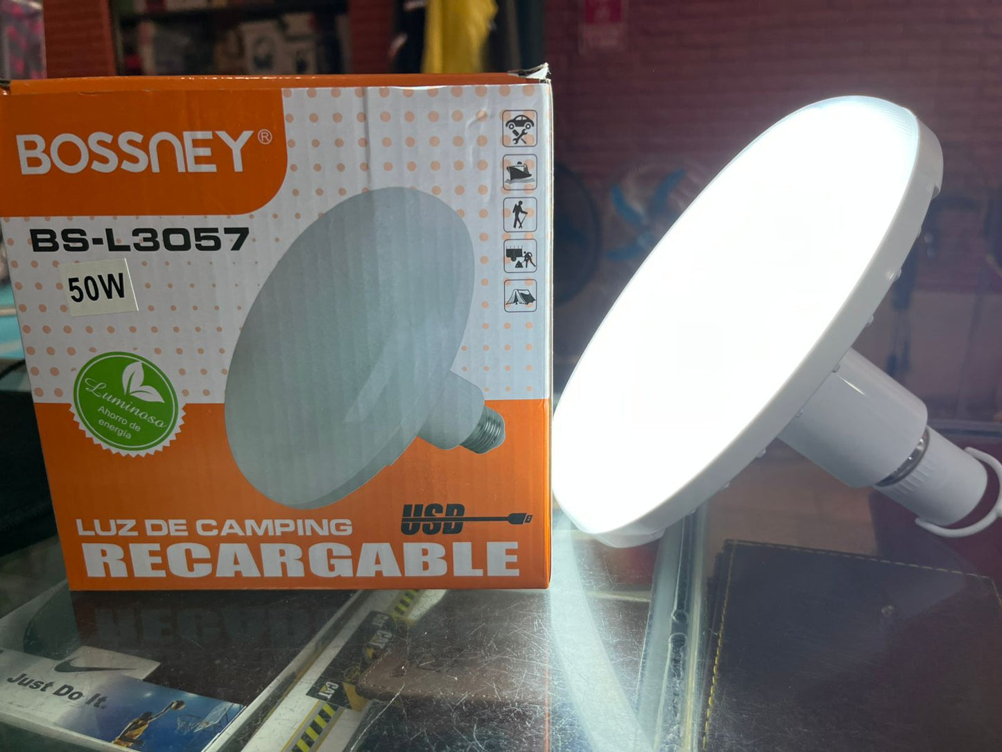 Foco recargable 50W Cod:1300 driver:03