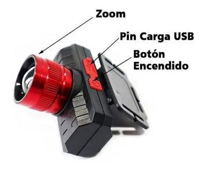 Linterna Minera recargable Cod:3351 Driver :03