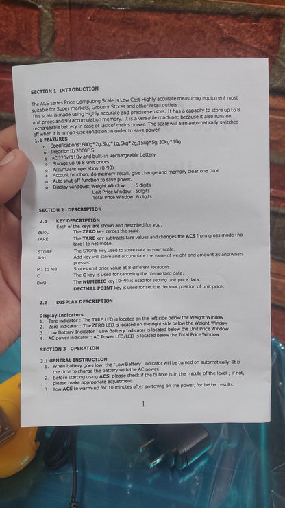 Balanza digital 40KG Cod:5091 driver:01
