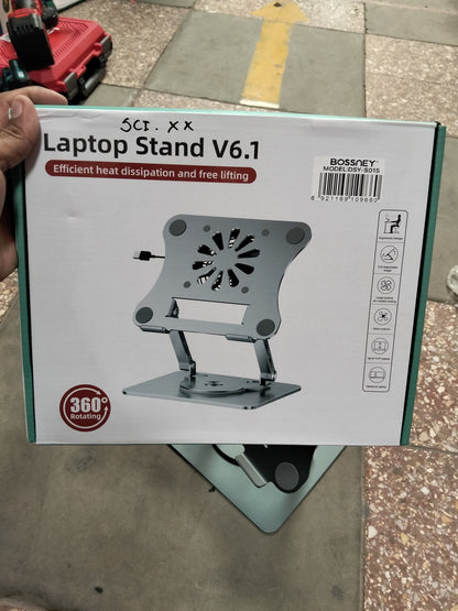 Soporte Metálico Plegable para Laptop con Ventilador cod:1425 driver:01