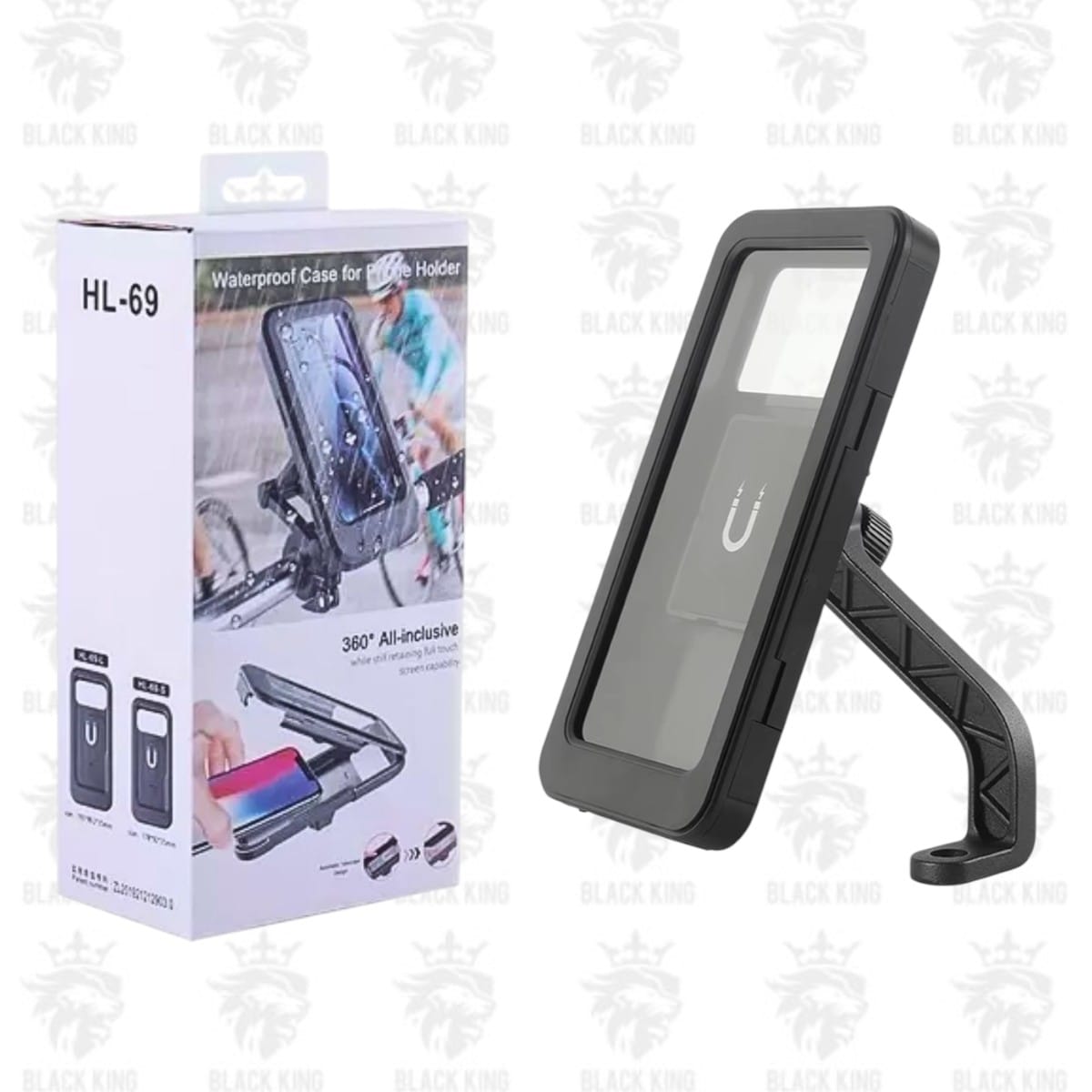 soporte de celular impermeable para espejo de moto  para lluvia Cod:1285 driver:02