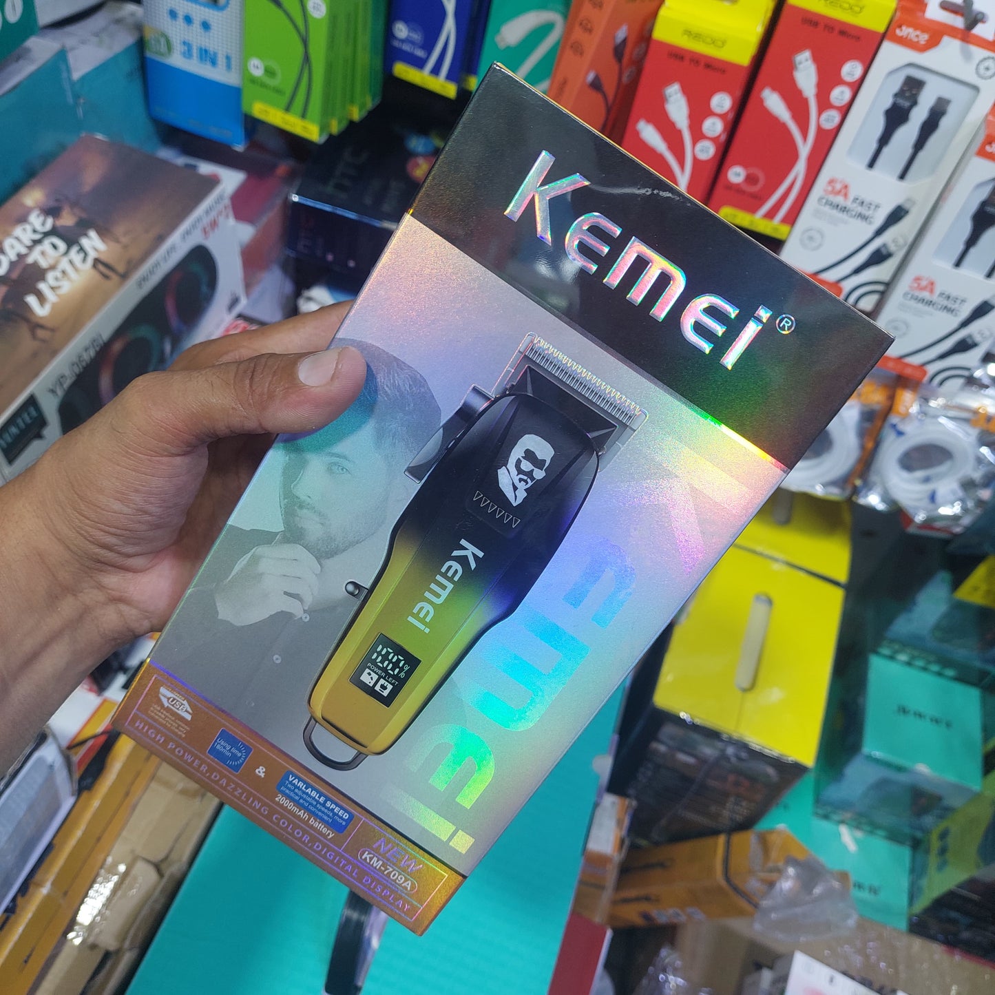 Maquina inalambrica para cortar cabello Cod:1171 driver :02