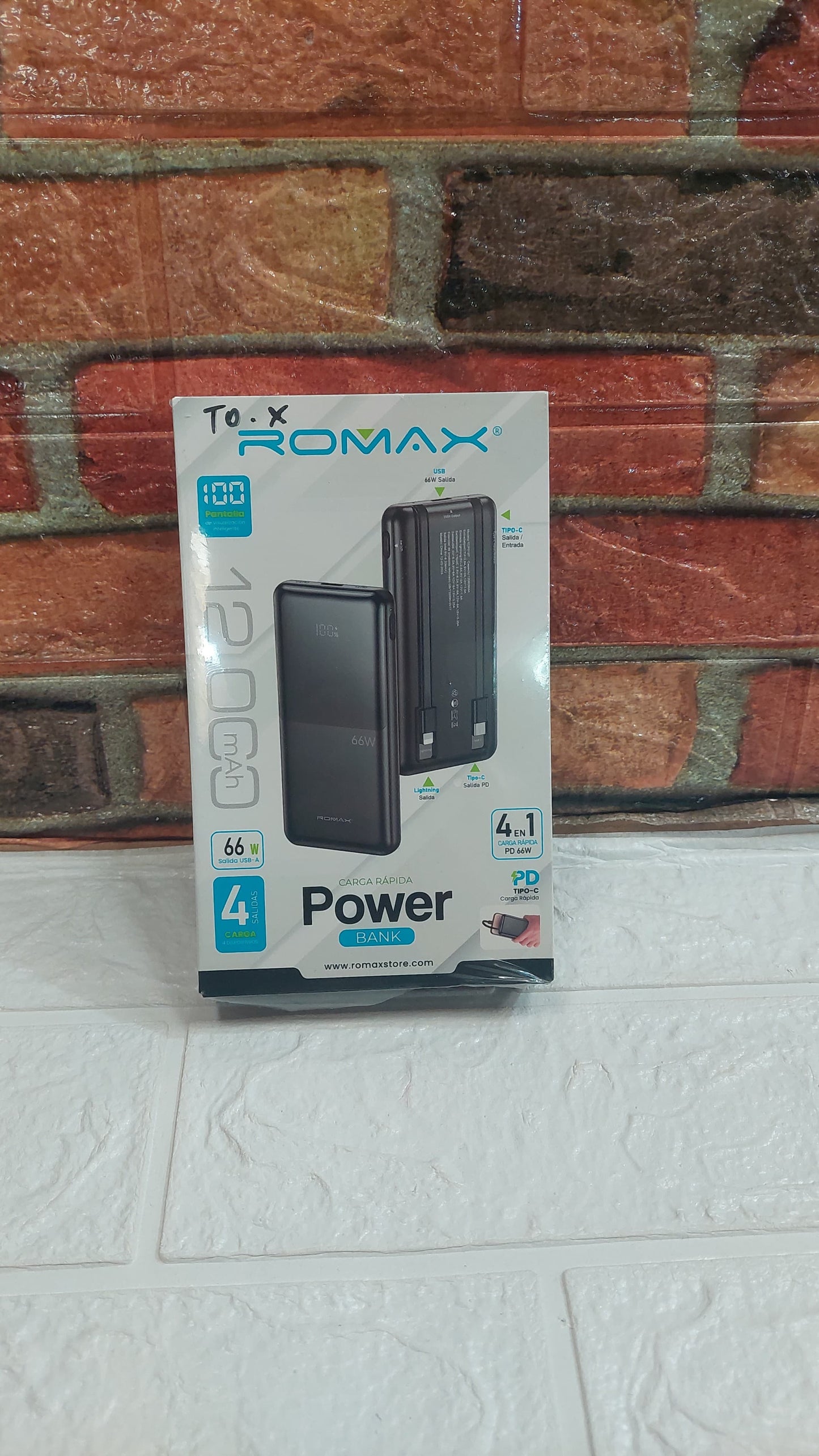 Bateria portatil 12000mah Cod:3369 Driver :01