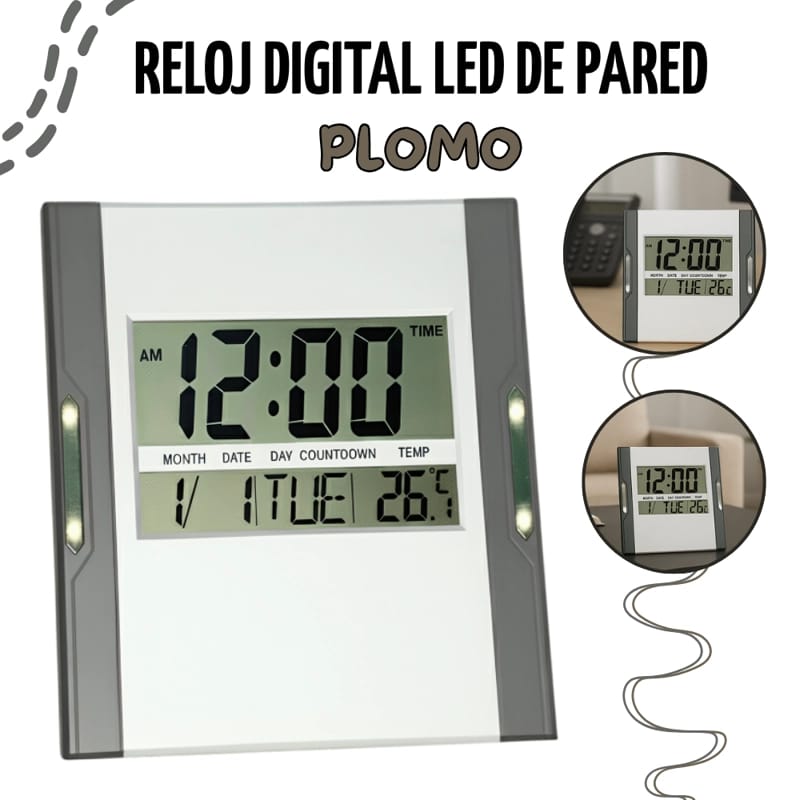 Reloj digital pared cod:1261 driver :03