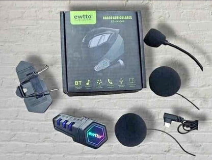 Audifonos bluetooth casco de moto Cod:3241 Driver :02; 01