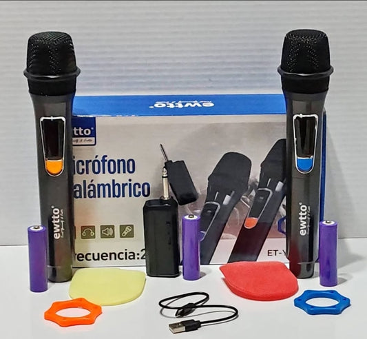 Microfono Inalambrico (Pack x 2) cod:3307 Driver :02;03