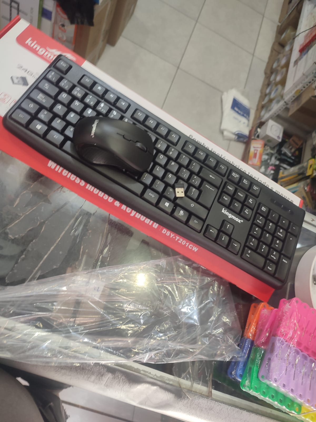 Teclado + Mouse Inalambrico Cod:1447 driver :01