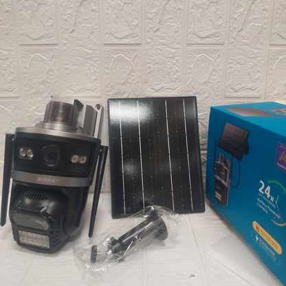 Camara de Seguridad WiFi con Panel Solar Doble Lente Cod:1144 driver:01