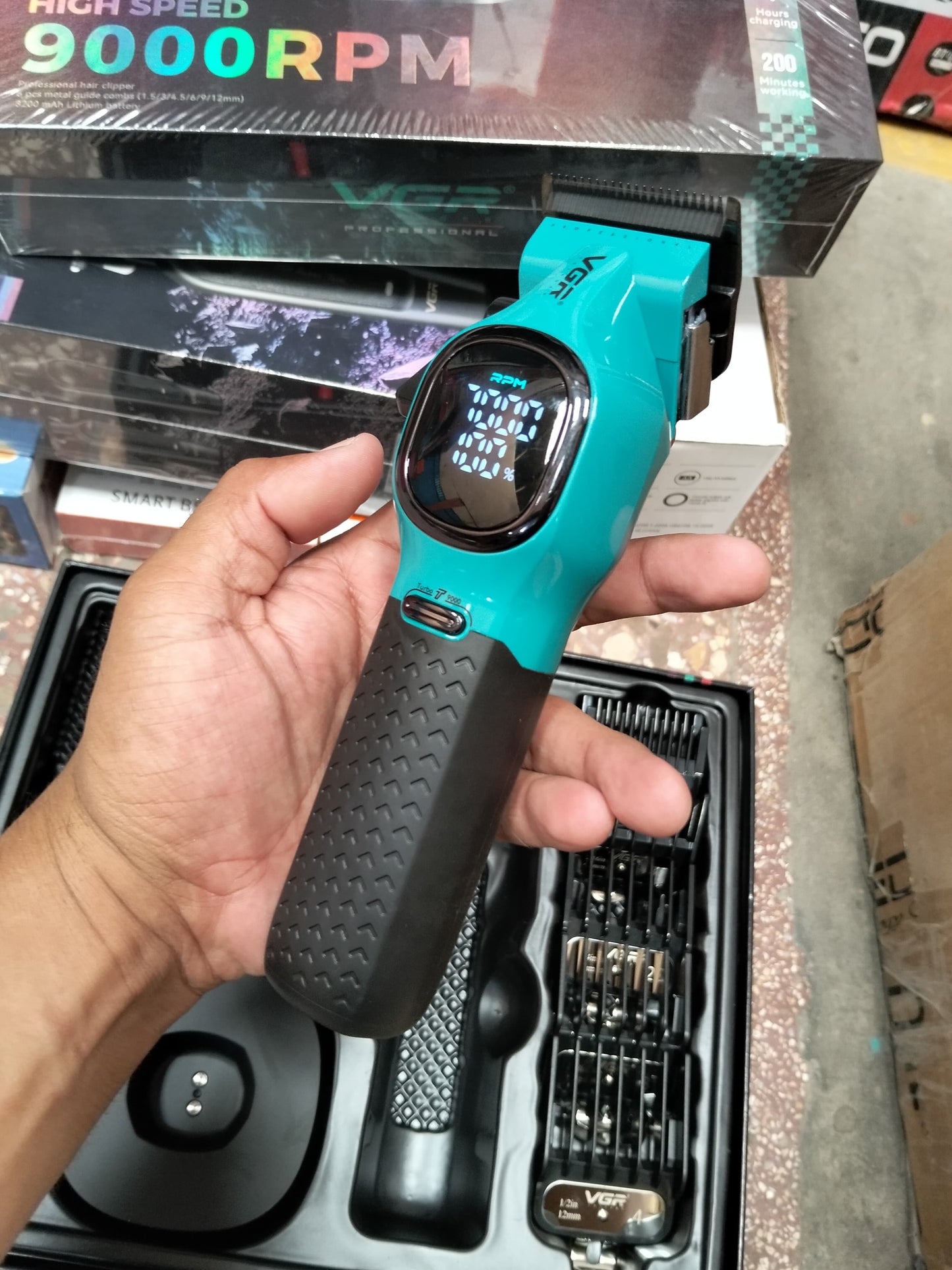 Maquina profesional de cortar  cabello Cod:1453 driver:01