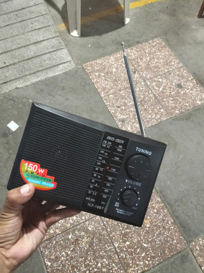 Radio AM/FM recargable/ electrico  Cod:1368 driver:03