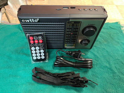 Radio FM/Am corriente y a pilas con control remoto Cod:1360 driver :03