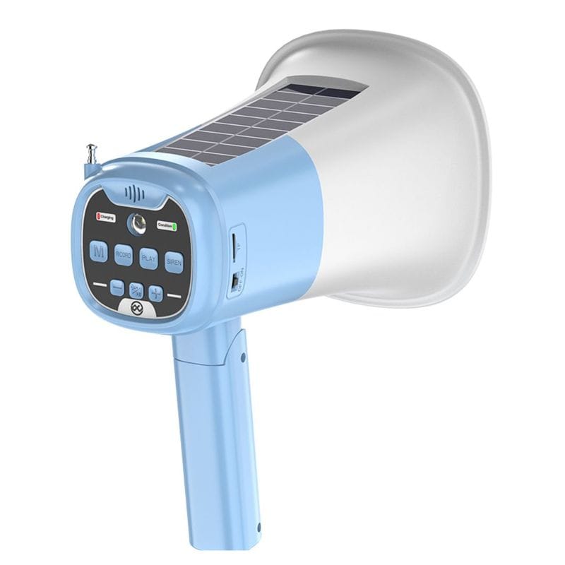 Megafono Solar Bluetooth con Linterna Grabación Sirena Cod:3326 Driver :05