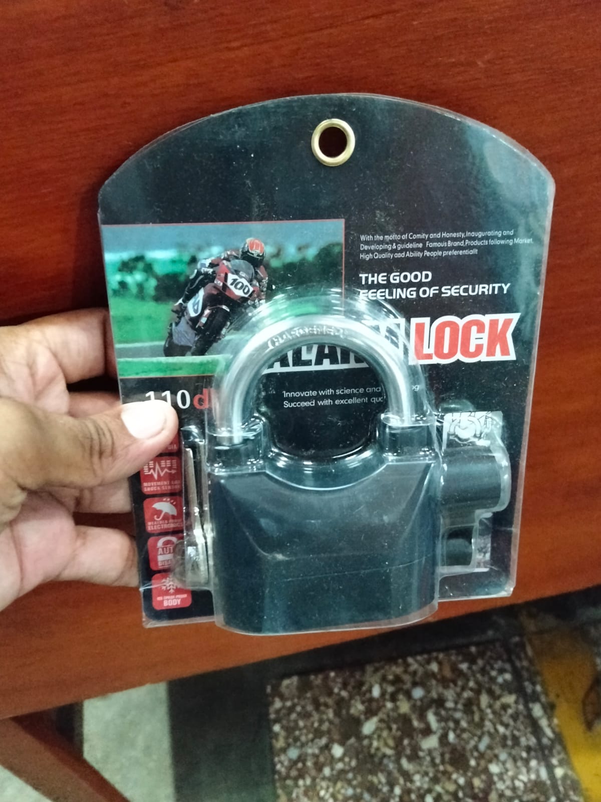 candado alarma Cod:1208 driver :01