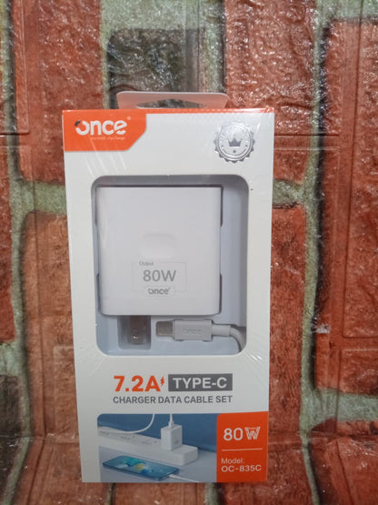 cargador 80W tipo C carga rapida Cod:1354 driver:01