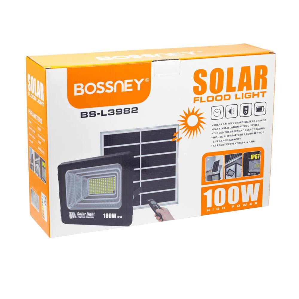 Reflector led 100w con panel solar Cod:1205 driver:01