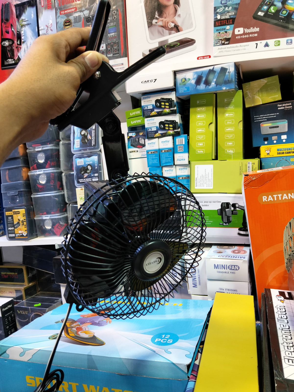 Ventilador 6" 12 V para carro Cod:3067 driver :02